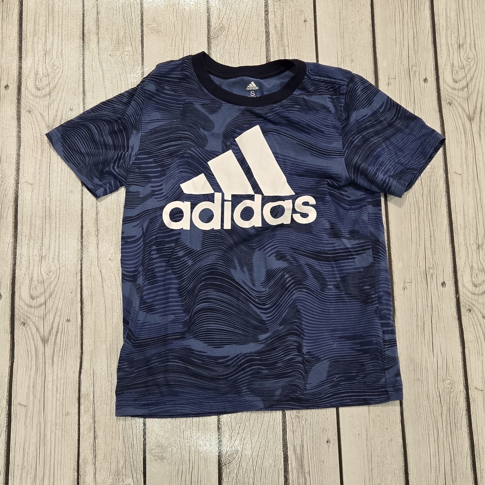 Adidas Kids Blue Graphic T-Shirt